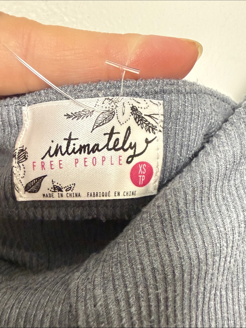 Free People Intimately Gray Something About You Mini Bodycon Tie Strap Dress - Picture 6 of 9